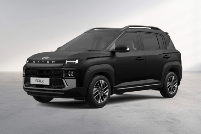 Hyundai Exter Titanium Black Matte Color Image