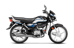 Hero Motocorp Hf Deluxe Black Nexus Blue color