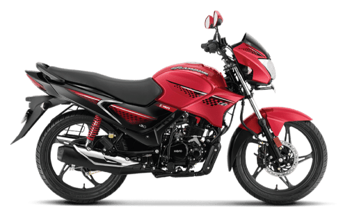 Hero Motocorp Glamour Candy Blazing Red Color Image