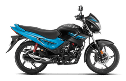 Hero Motocorp Glamour Techno Blu Met Blk color