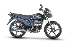 Hero Motocorp Passion Plus Black Nexus Blue color