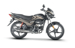 Hero Motocorp Passion Plus Black Brown Stripes color