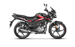 Hero Motocorp Glamour X Black Pearl Red color
