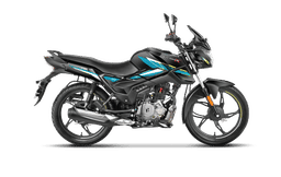 Hero Motocorp Glamour X Black Teal Blue color