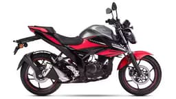 Suzuki Gixxer Met. Oort Gray + Pearl Mira Red color Suzuki Gixxer Met. Oort Gray + Pearl Mira Red color