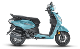 Hero Motocorp Pleasureplus Teal Blue color