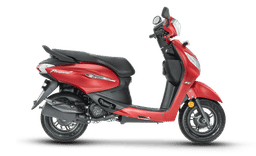 Hero Motocorp Pleasureplus Matte Red color