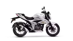 Suzuki Gixxer 250 Pearl Glacier White + Met. Mat Platinum Silver No.2 color