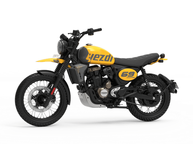 Yezdi Scrambler OG Yellow Color Image