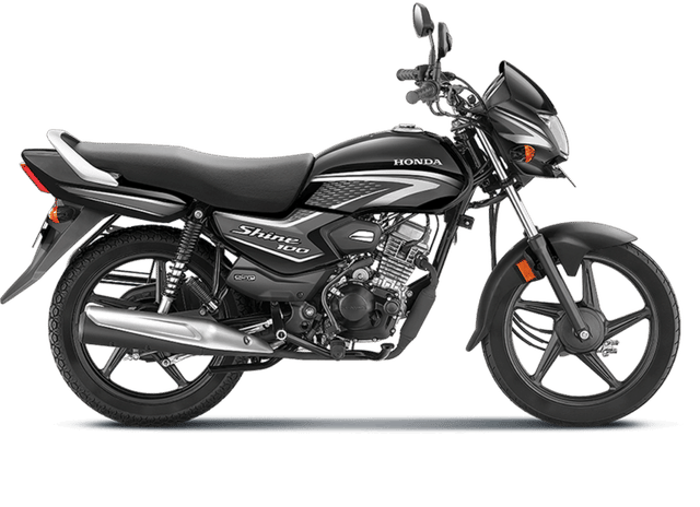 Honda Bikes Shine 100 Gray with Black Color Image
