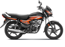 Honda Bikes Shine 100 Orange with Black color Honda Bikes Shine 100 Orange with Black color