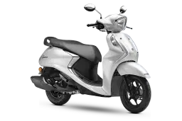 Yamaha Fascino 125 Metallic White color Yamaha Fascino 125 Metallic White color