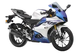 Yamaha Yzf R15 V4 Matte Pearl White color Yamaha Yzf R15 V4 Matte Pearl White color