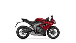 Triumph Daytona 660 Carnival Red / Sapphire Black color Triumph Daytona 660 Carnival Red / Sapphire Black color