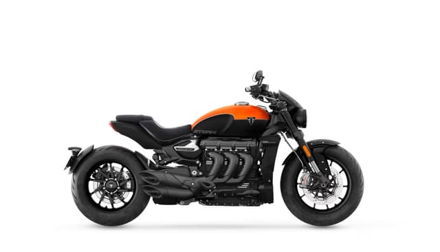 Triumph Rocket 3 Storm Satin Baja Orange / Matt Sapphire Black Color Image