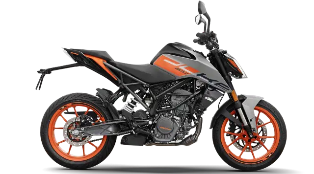 Ktm 200 Duke Silver Metallic Color Image