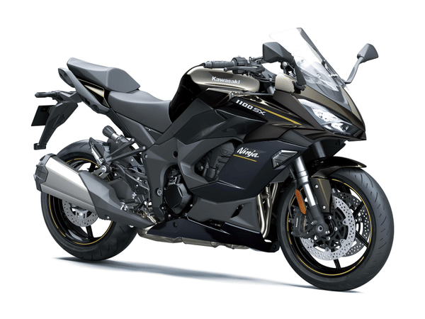 Kawasaki Ninja 1100sx Metallic Brilliant Golden Black/ Metallic Carbon Grey Color Image Image - 0