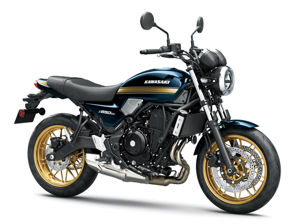 Kawasaki Z650rs Metallic Ocean Blue Color Image Image - 0