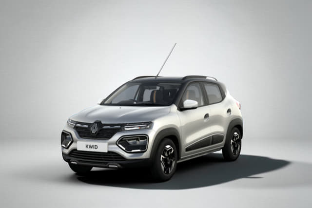Renault Kwid Moonlight Silver Color Image