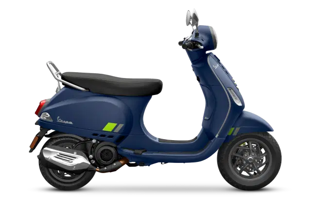 Vespa Tech Matt Deep Blue Color Image