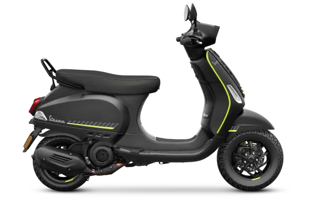 Vespa S Tech Nero Black Color Image