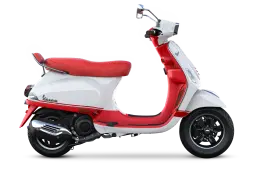 Vespa S Red & White color Vespa S Red & White color