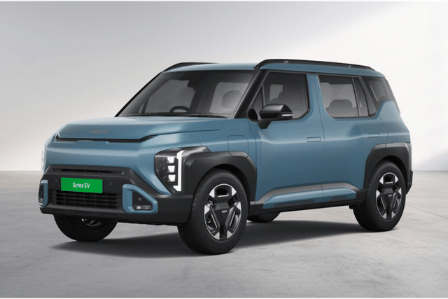 Kia Syros Ev Frost Blue Color Image