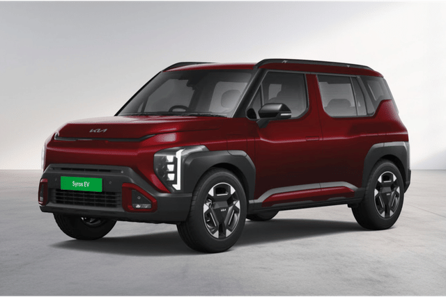 Kia Syros Ev Magma Red Color Image