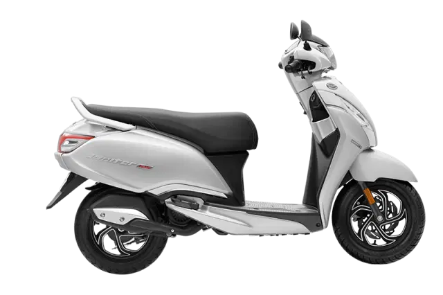 Tvs Jupiter 125 White Color Image