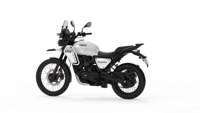 Yezdi Adventure Glacier White Color Image