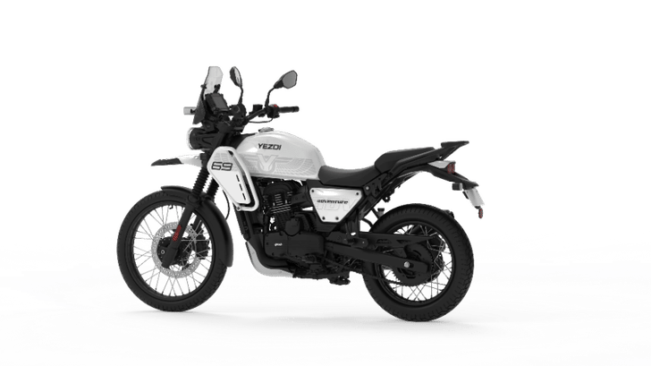Yezdi Adventure Glacier White color Yezdi Adventure Glacier White color