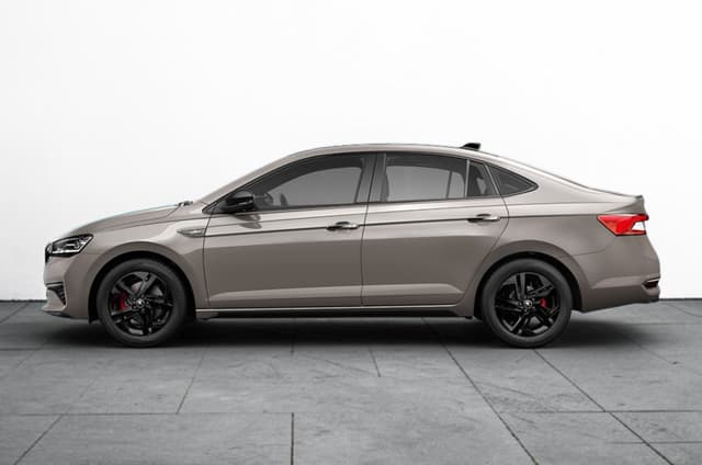 Skoda Slavia facelift Cappuccino Beige Color Image