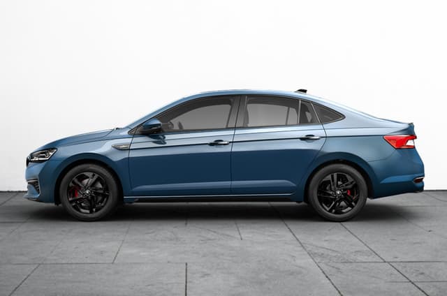 Skoda Slavia facelift Lava Blue Color Image