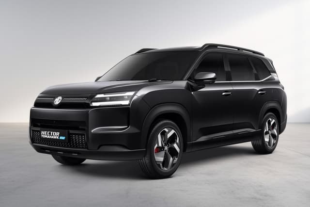 MG Hector Tomahawk EV Starry Black Color Image