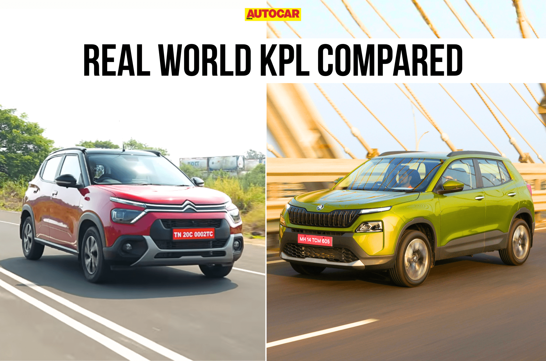 Citroen C3 X vs Skoda Kylaq AT real world mileage