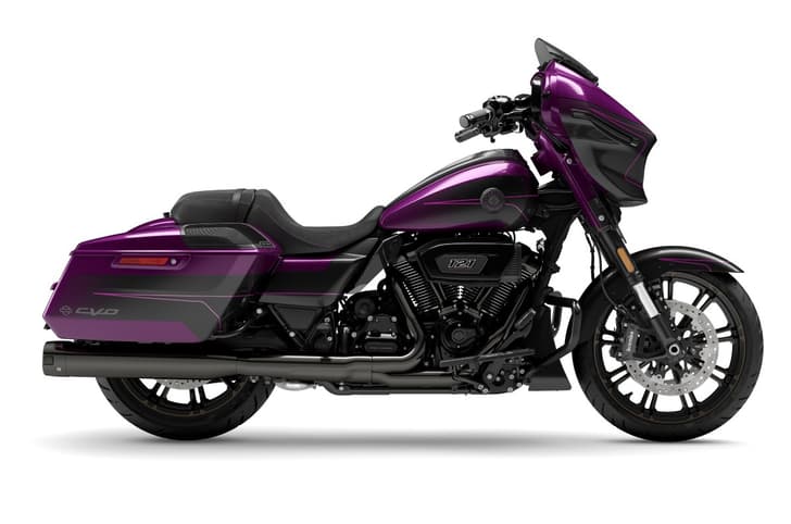 Studio image of red CVO Street Glide