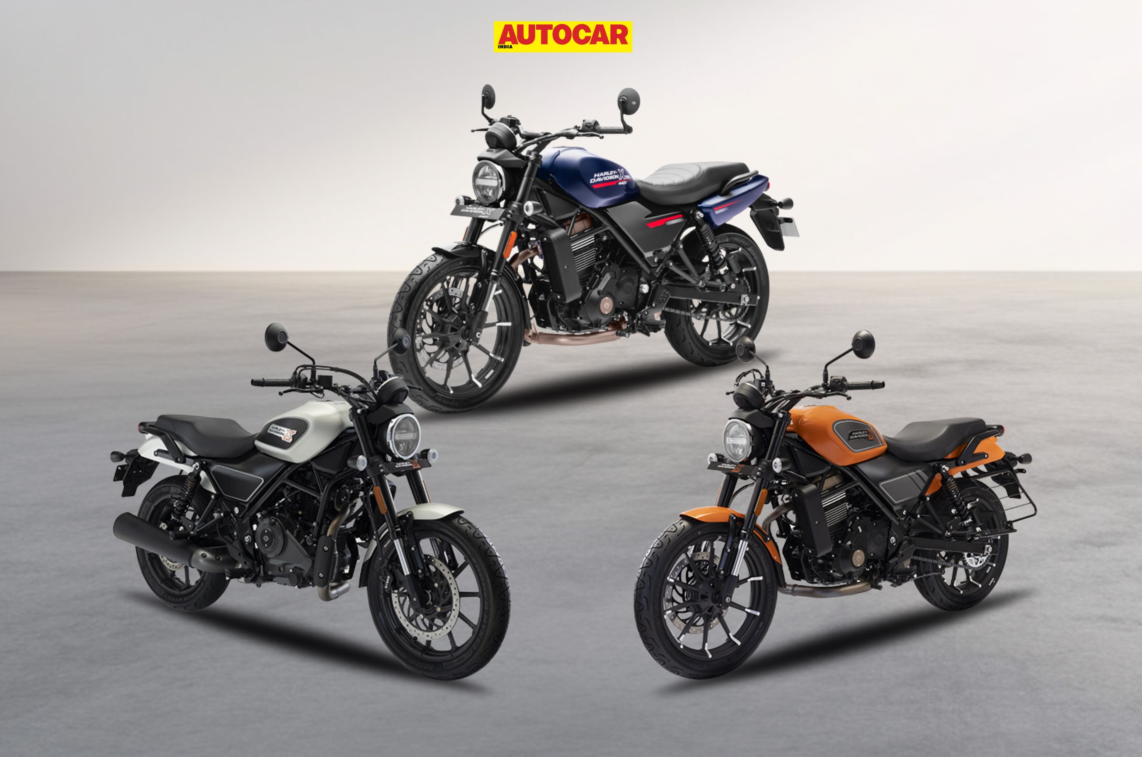 Composite image of three HD X440 variants