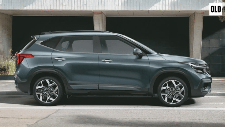 Old Kia Seltos side profile design