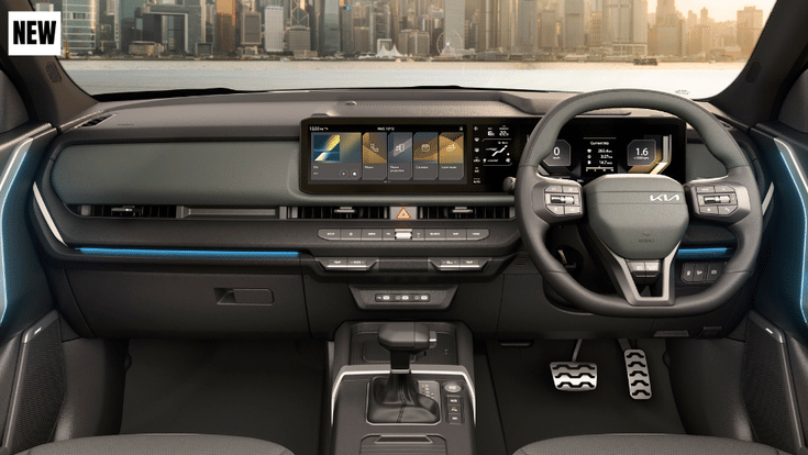 New Kia Seltos dashboard design