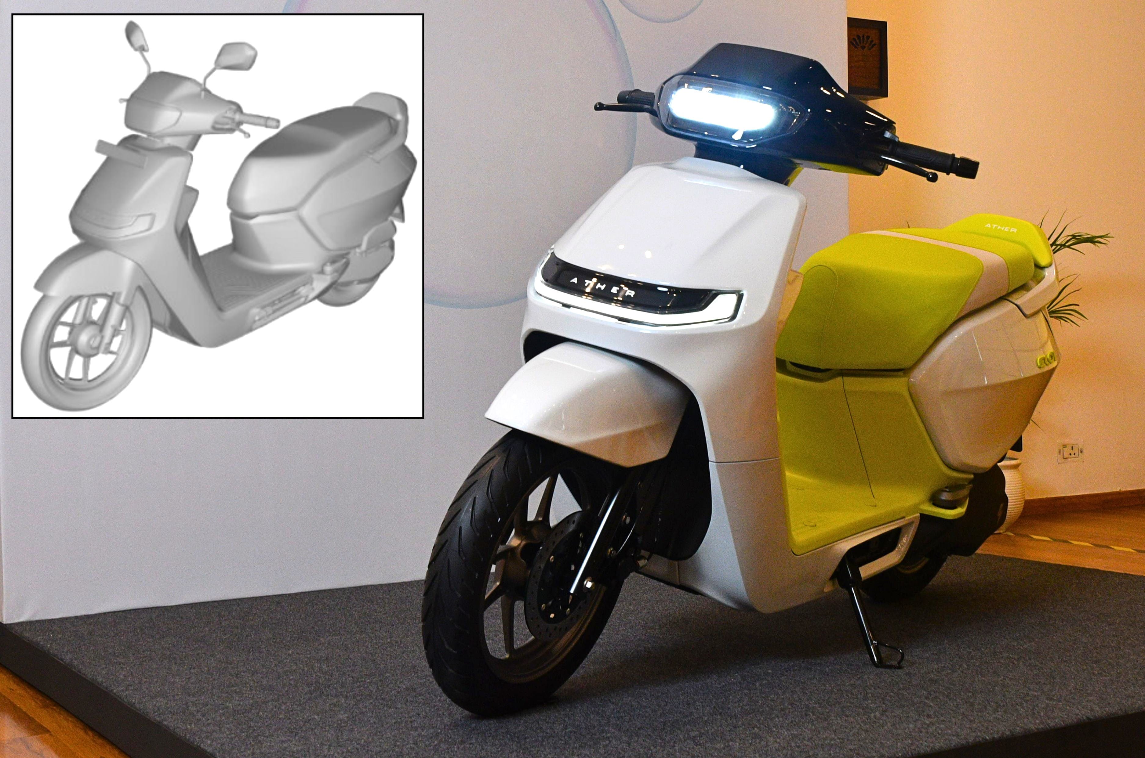 New Ather EL platform based electric scooter design patented