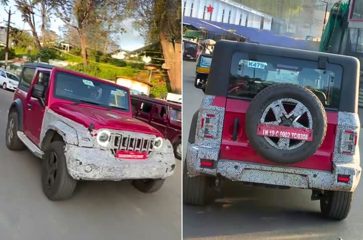 New Mahindra Thar spy shots