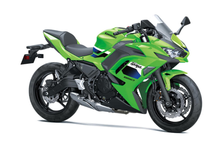 Studio image of Ninja 650 on white background