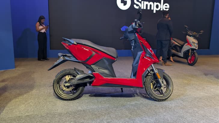 New Simple One Gen 2 scooter on stage at the launch event