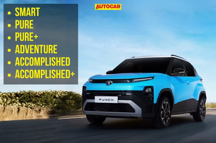 Tata Punch facelift trims and features revealed 