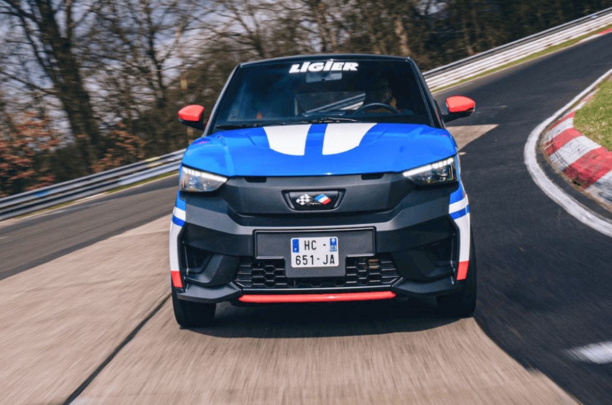 Ligier claims slowest Nurburgring lap record with JS50 quadricycle