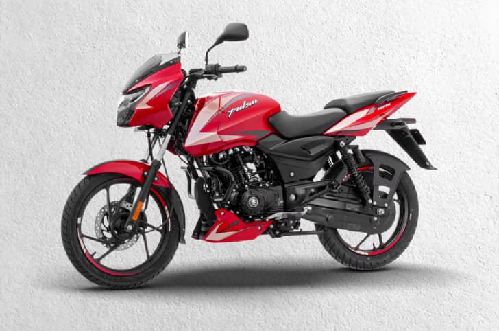 New Pulsar 125 on textured background