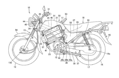 Honda files patent for electric commuter motorcycle