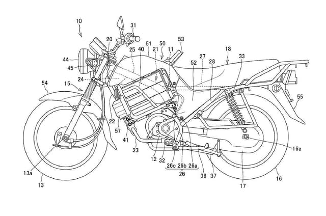 Honda files patent for electric commuter motorcycle
