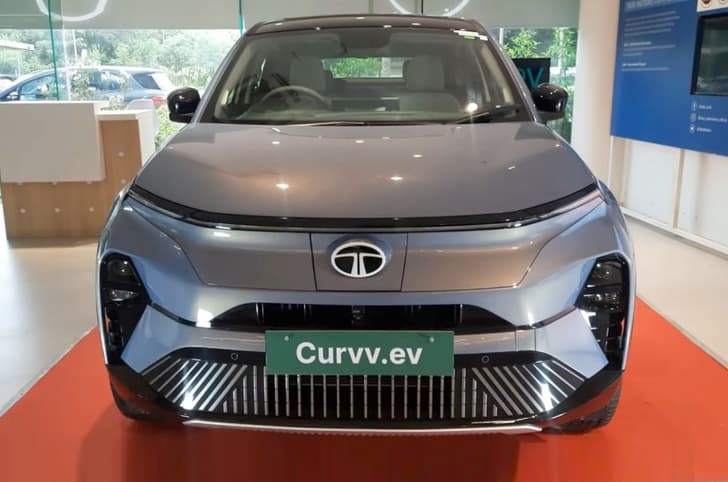 Tata Curvv EV showroom shot