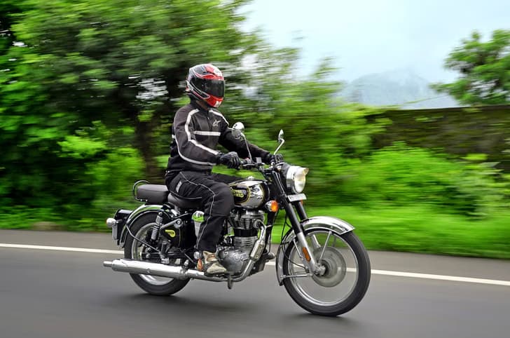 Rider on Classic 350